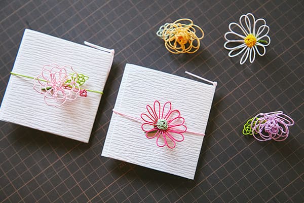 和工房　包結　水引で結ぶ花のメッセージカード