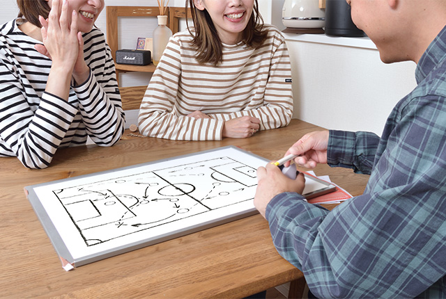 気兼ねのない場所で、みっちり戦術論。