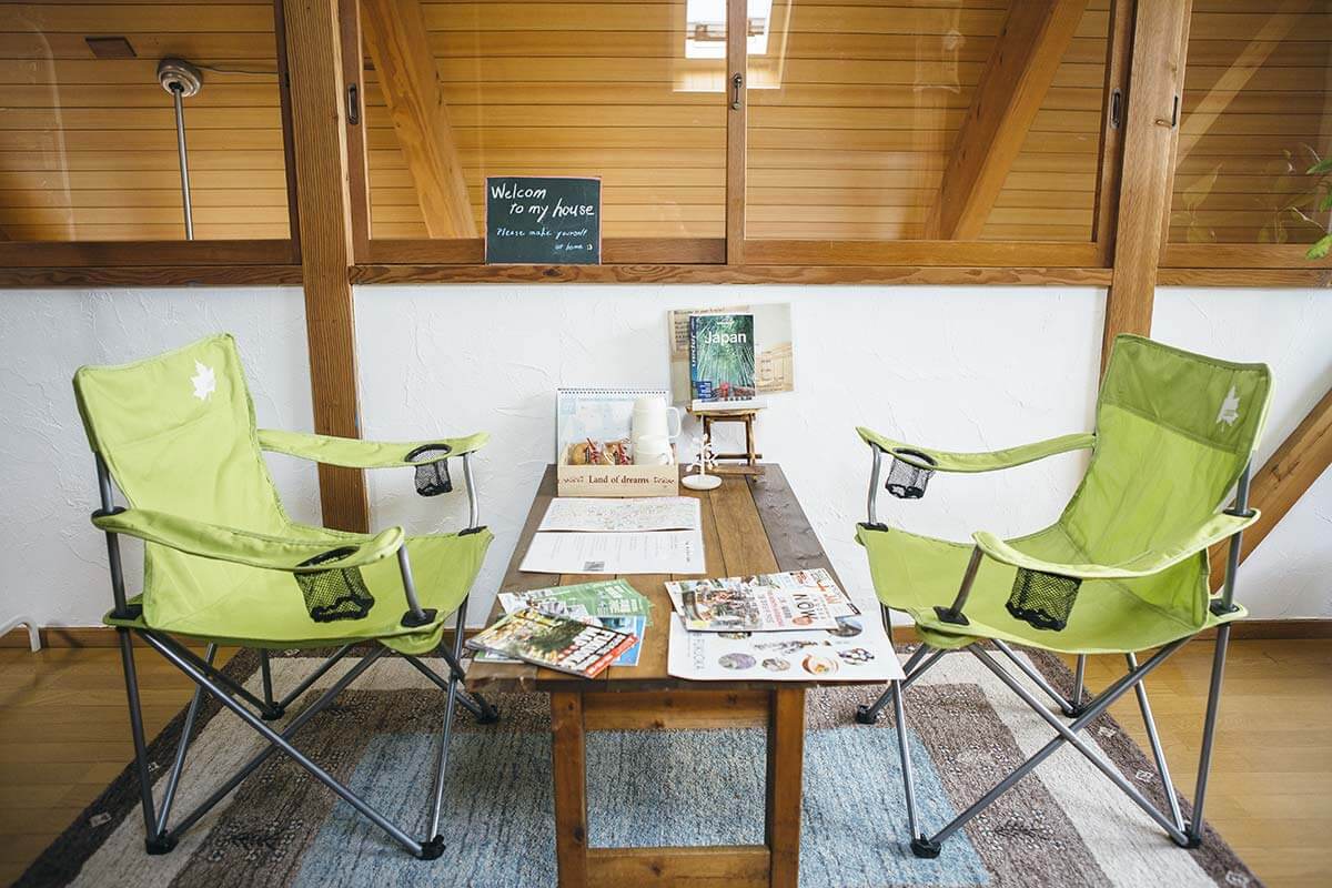 山小屋風にコーディネートしたゲストルーム