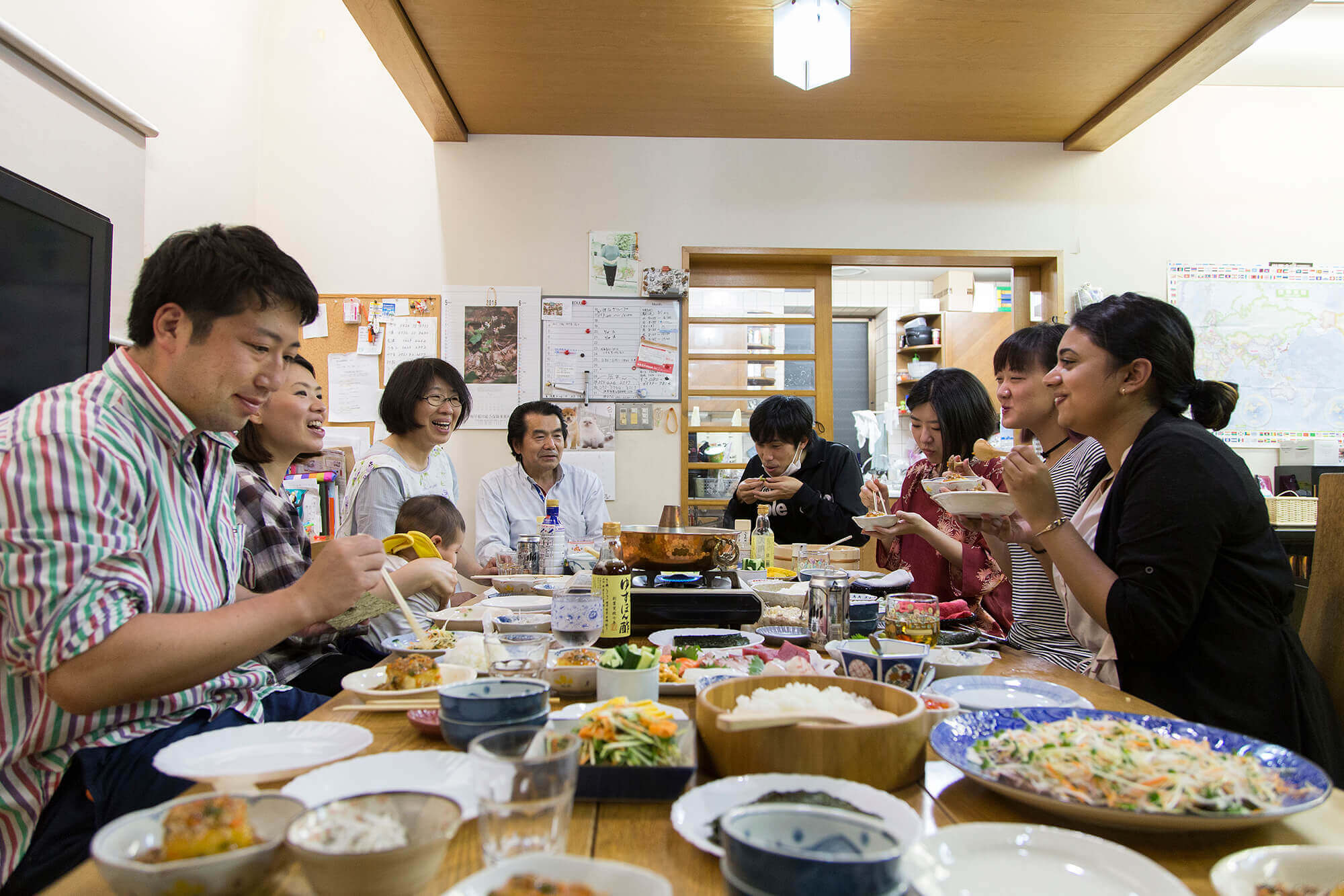 家族ぐるみでゲストをもてなし、旅の思い出づくりをお手伝い。