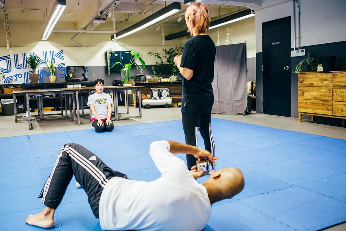 いよいよアクションムービー撮影。