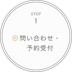 STEP1 問い合わせ・予約受付