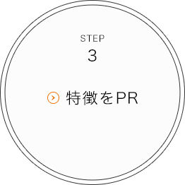 STEP3 特徴をPR