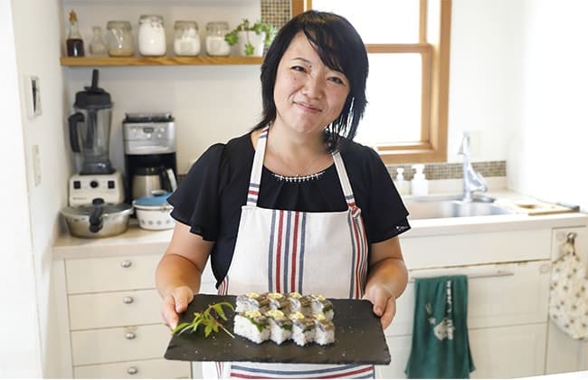 プレゼン中の佐和子さん