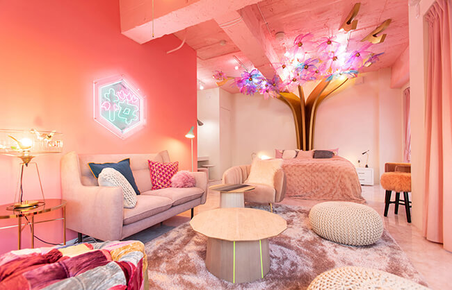 原宿の街に泊まれるMOSHI MOSHI ROOMS 第1弾「SAKURA」が Airbnbで予約が可能に