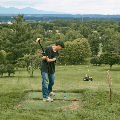 清水公園展望パークゴルフ場でプレイ