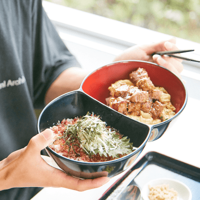 ご当地グルメの殿堂入りの「牛玉ステーキ丼」